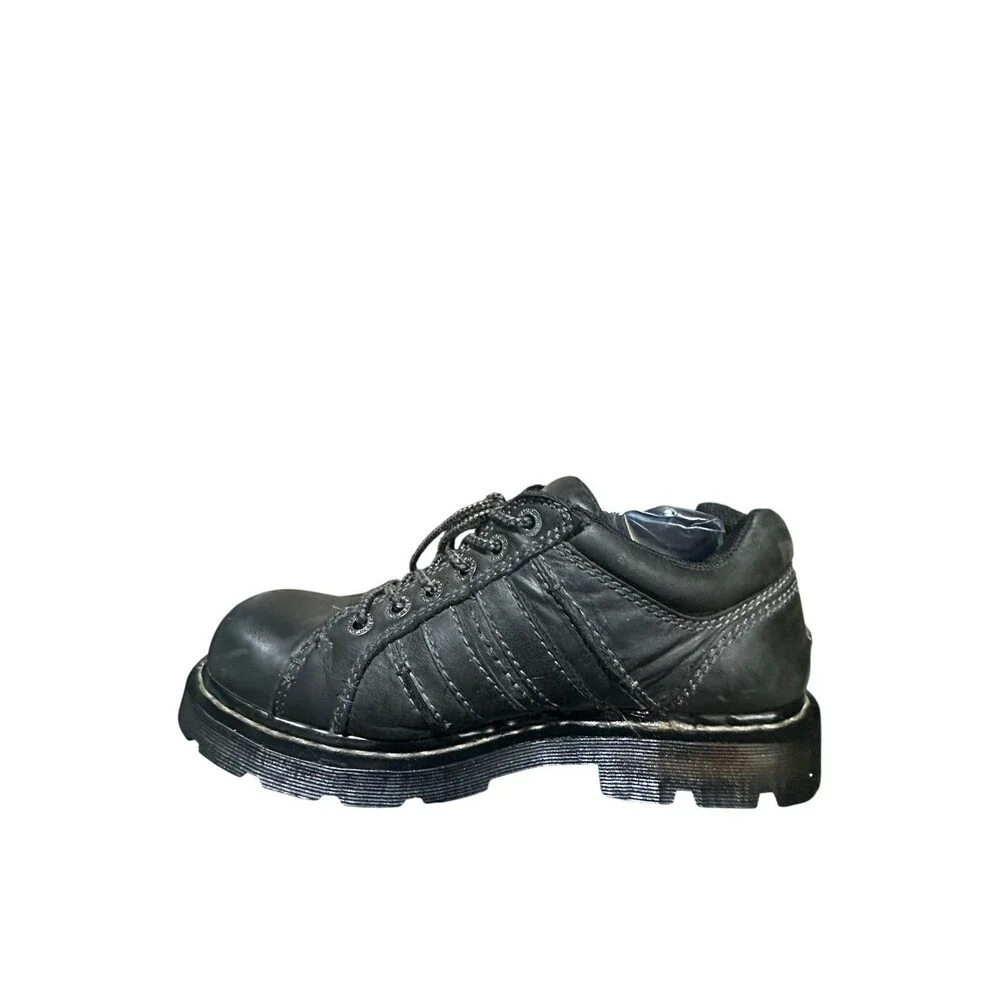 Dr. Martens Harrison Leather Oxford Charcoal Y2K Grunge Men's Size 10 M L 11